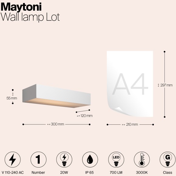Настенный светильник (бра) Outdoor O428WL-L20W3K