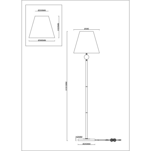 Торшер Stilfort 1042/09/01F серия Nifty