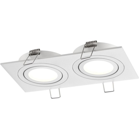 371021 Белый двойной встраиваемый светильник с поворотным плафоном под лампы GU10 2x50W 220-240V IP20 Novotech MORUS 371021 Белый двойной встраиваемый светильник с поворотным плафоном под лампы GU10 2x50W 220-240V IP20 Novotech MORUS