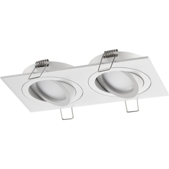 371021 Белый двойной встраиваемый светильник с поворотным плафоном под лампы GU10 2x50W 220-240V IP20 Novotech MORUS 371021 Белый двойной встраиваемый светильник с поворотным плафоном под лампы GU10 2x50W 220-240V IP20 Novotech MORUS