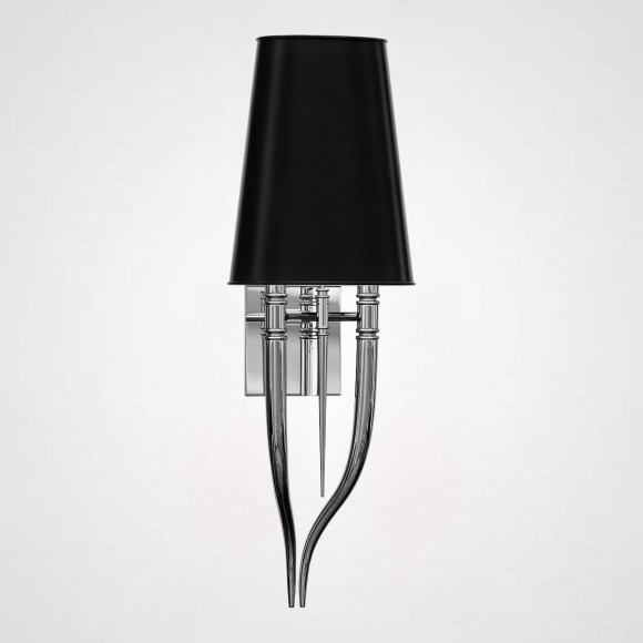 Настенный Светильник Crystal Light Brunilde Ipe Cavalli H92 Silver/Black By Imperiumloft
