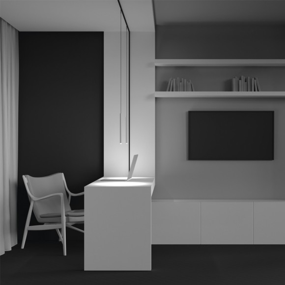 TR191-1-3W3K-M-BW Ультратонкий трековый магнитный светодиодный светильник Maytoni Levity CRI90+ 3000К 100Лм 36° 3Вт