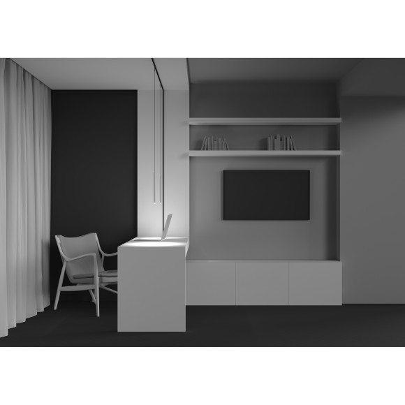 TR191-1-3W3K-M-BW Ультратонкий трековый магнитный светодиодный светильник Maytoni Levity CRI90+ 3000К 100Лм 36° 3Вт