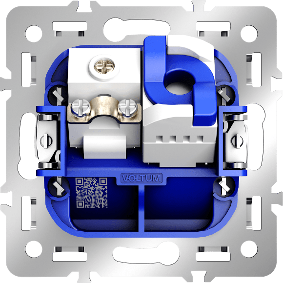VLS0607M Механизм розетки компьютерной RJ45 и ТV Телевизионной оконечной для антренных кабелей RG6 или РК 75-4,8-31. Патчкорд категории 6Е (для проводов CAT5-CAT6 до 10 Гбит/сек), VOLTUM S70