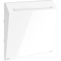 VLS002601 Накладка для выключателя питания карточного для отелей белого глянцевого цвета VOLTUM S70 (белый глянцевый)