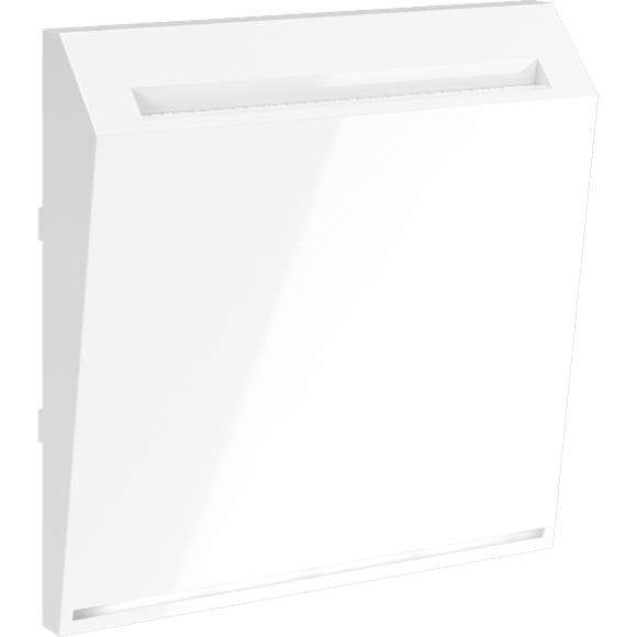 VLS002601 Накладка для выключателя питания карточного для отелей белого глянцевого цвета VOLTUM S70 (белый глянцевый)