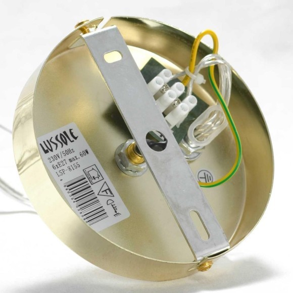 Люстра паук Lussole LSP-8155 HURON IP21 под лампы 6xE27 360W