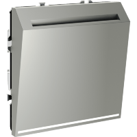 VLS010705 Выключатель карточный (питания) для отеля 16 ампер (3500 Ватт) стального цвета VOLTUM S70 (сталь)