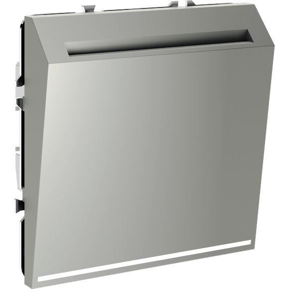 VLS010705 Выключатель карточный (питания) для отеля 16 ампер (3500 Ватт) стального цвета VOLTUM S70 (сталь)