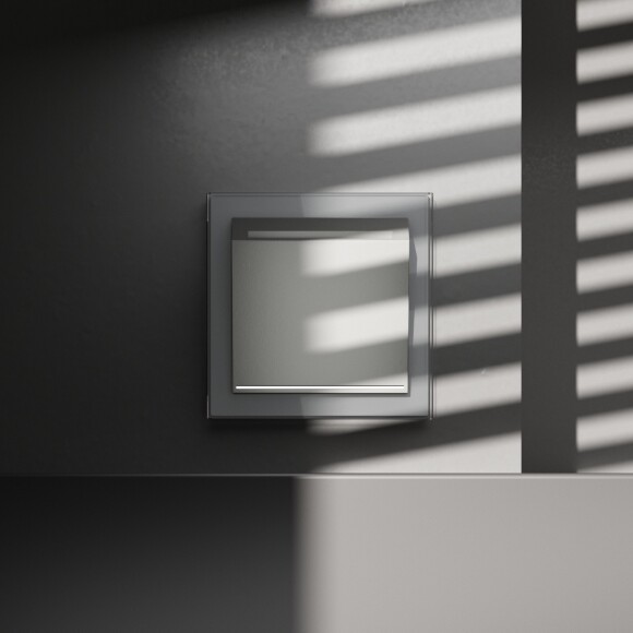 VLS010705 Выключатель карточный (питания) для отеля 16 ампер (3500 Ватт) стального цвета VOLTUM S70 (сталь)