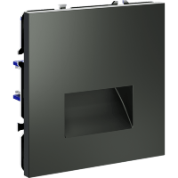 VLS070606 Подсветка светодиодная встраиваемая в подрозетник (без рамки) титанового цвета VOLTUM S70, 3000 Кельвинов, 1 Ватт, 120 Градусов (титан)