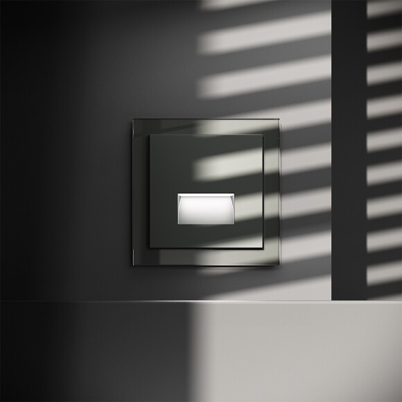 VLS070606 Подсветка светодиодная встраиваемая в подрозетник (без рамки) титанового цвета VOLTUM S70, 3000 Кельвинов, 1 Ватт, 120 Градусов (титан) VLS070606 Подсветка светодиодная встраиваемая в подрозетник (без рамки) титанового цвета VOLTUM S70, 3000 Кельвинов, 1 Ватт, 120 Градусов (титан)