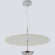 Crystal Lux NICOLE SP18W LED 4110/218 Подвесной светодиодный светильник, белый круглый, основание хром LED 18Вт 3000-6000K CRI90 1800Лм IP20 220V регулируемый с пультом