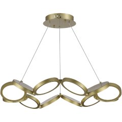 SL6508.203.01 Светильник подвесной ST-Luce Матово Золотистый/Белый LED 1*60W 4000K RIO