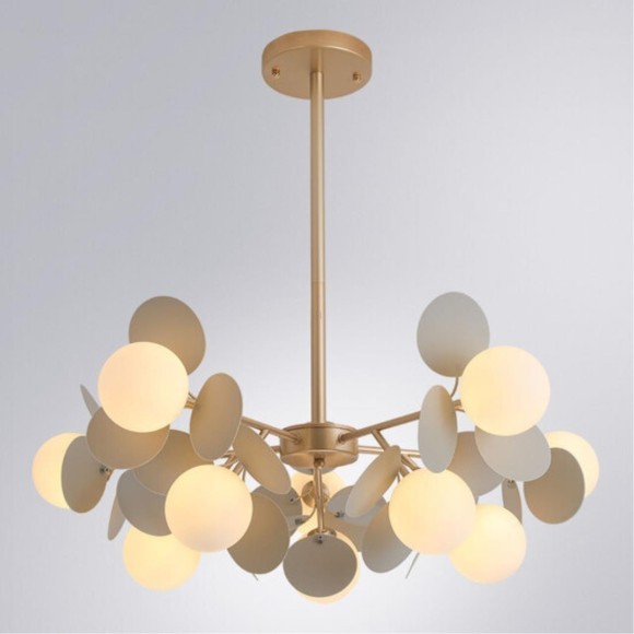 Люстра на штанге Arte Lamp PEACOCK A1369SP-10GY