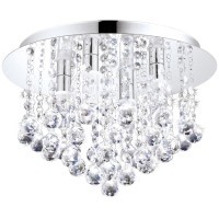 94878 Светодиодный потолочный светильник ALMONTE, 4х2,5W (G9), ?350, H230, IP44, сталь, хром/стекло, х