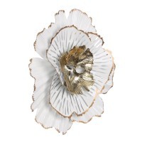 426006 CHIKUMA Панно настенное декоративное белый золотой L320 H330 металл