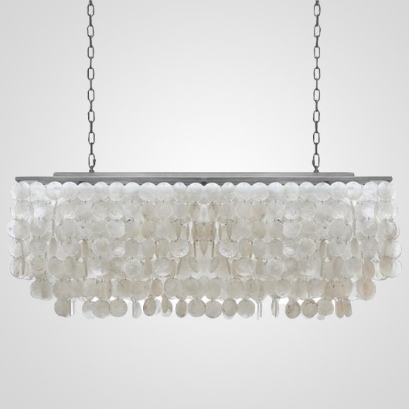 Люстра Rectangle Shell Chandelier 2 Cascades By Imperiumloft