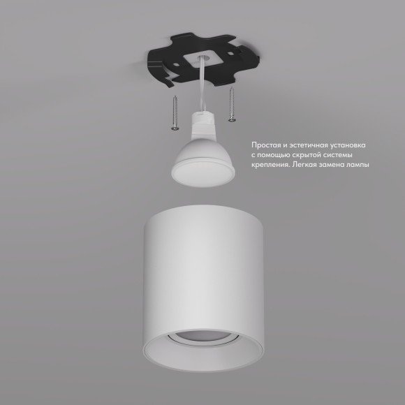 DK3040-WH Светильник накладной max 10 Вт GU5.3 белый пластик