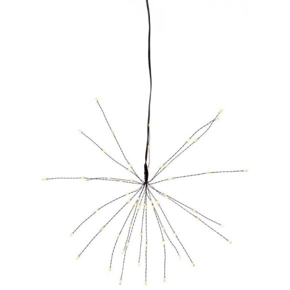 Светильник FIREWORK, 60X0,06W (LED), 4,5V, 26х26см, сталь, черный, 3x АА (не в комплекте) Eglo Firework 710-15