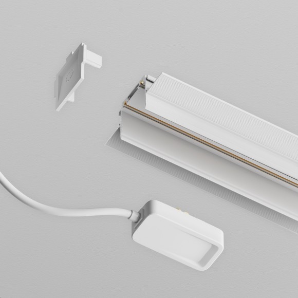 Ввод питания от внешнего драйвера 50см для встр. в ГКЛ 12.5мм шинопровода Maytoni Radity TRA084B-12W-50