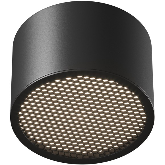 C122CL-GX53-B Потолочный черный влагозащищенный светильник с антибликовым фильторм под лампу GX53 Maytoni