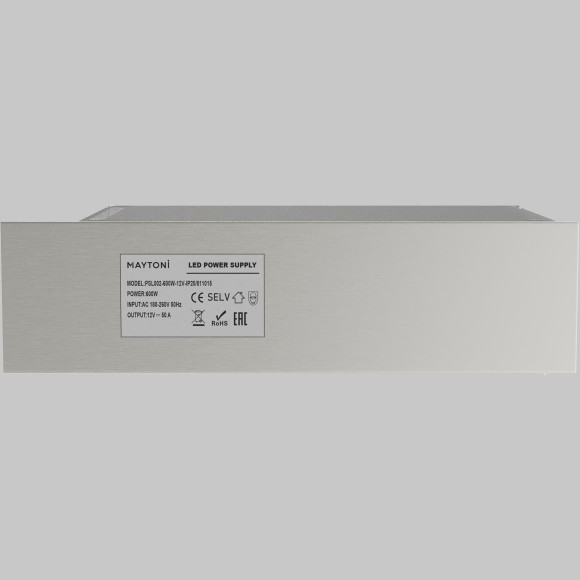 Maytoni PSL002-600W-12V-IP20 811015 Источник напряжения (блок питания, драйвер, трансформатор)  220-12В 600Вт IP20