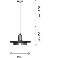 SL1212.403.01 Подвес ST-Luce Черный/Черный, Белый LED 1*12W 3000K OLTARNO