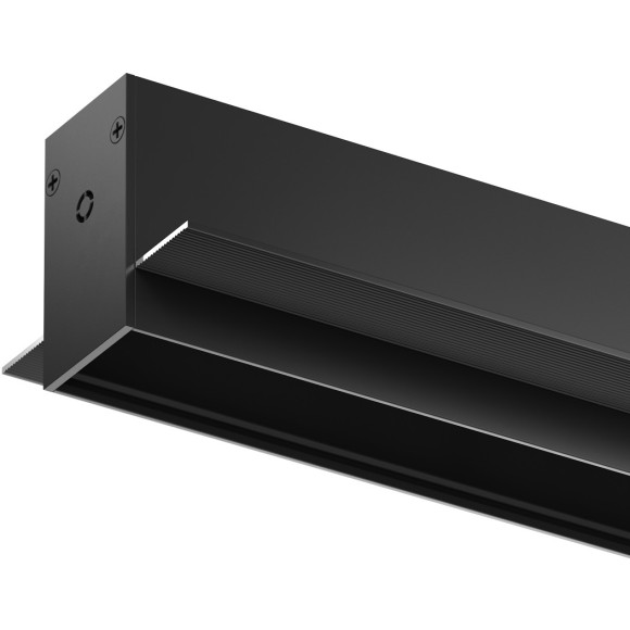 Магнитный шинопровод 1м встраиваемый в ГКЛ 12.5мм Smart 220V Denkirs TR2012-BK