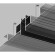 Магнитный шинопровод 1м встраиваемый в ГКЛ 12.5мм Smart 220V Denkirs TR2012-BK