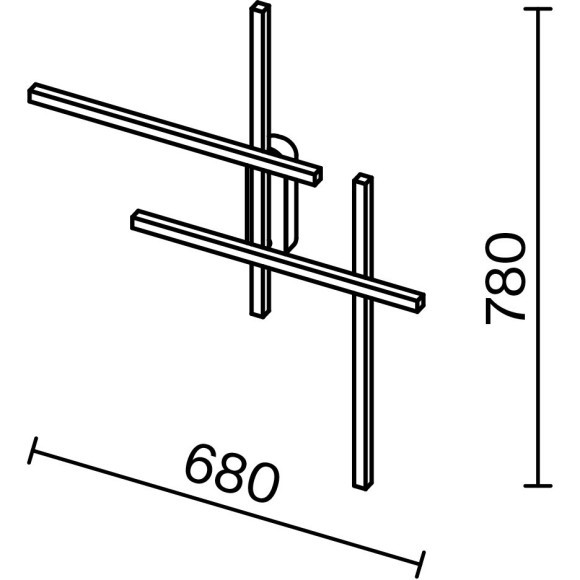Настенный светильник (бра) Maytoni MOD248WL-L24BK