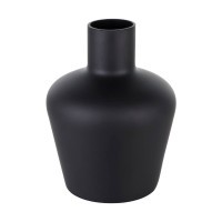 421369 SAMUNTAI Декоративная ваза, H320, D250, стекло, черный сатиновый