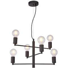 Люстра паук Lussole LSP-8156 HURON IP21 под лампы 6xE27 360W Люстра паук Lussole LSP-8156 HURON IP21 под лампы 6xE27 360W