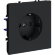VLS040207 Розетка встраиваемая с заземлением и защитными шторками максимальный ток 16 Ампер (3500 Ватт) графитового цвета VOLTUM S70 (графит)