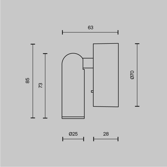 Бра для чтения светодиодное с выключателем Mirax C038WL-L3B3K