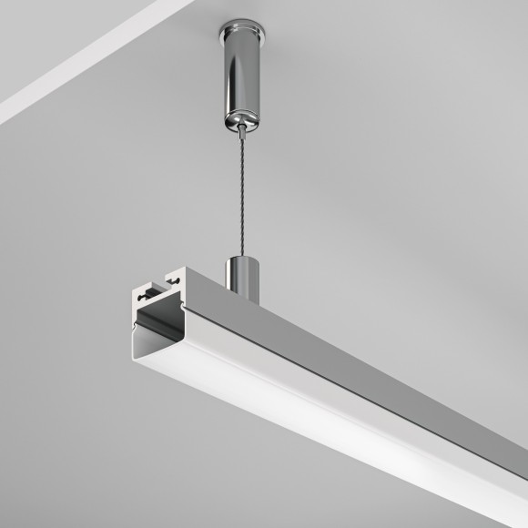 Алюминиевый профиль подвесной -накладной 20x20 ALM-2020B-S-2M