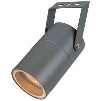 Favourite Bonum 4792-1U Серый уличный ландшафтный светильник накладного монтажа, с цилиндрическим плафоном диаметра 6см, L100xW66xH170, под сменную лампу GU10 макс. 35Вт, IP65, 220В