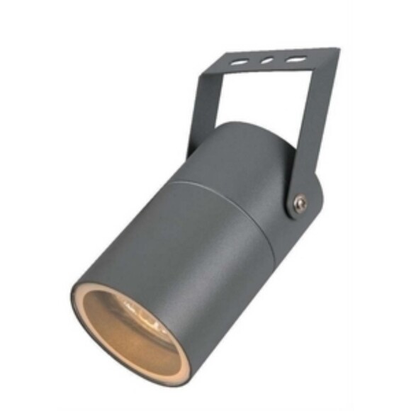 Favourite Bonum 4792-1U Серый уличный ландшафтный светильник накладного монтажа, с цилиндрическим плафоном диаметра 6см, L100xW66xH170, под сменную лампу GU10 макс. 35Вт, IP65, 220В