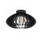 900999 COSSANO 3 Потолочный светильник с 1 лампой E27, 40Вт, металл, дерево, черный