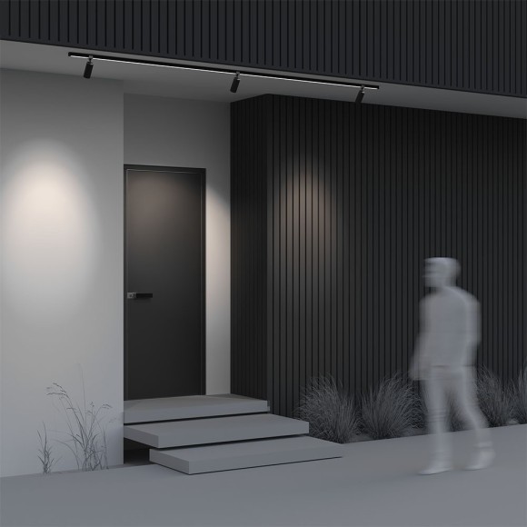 Уличный трековый светильник Focus Led Elasity IP 3000К Ra90 Lm950 16Вт 38° черный O-TR01-1-S-16WB3K