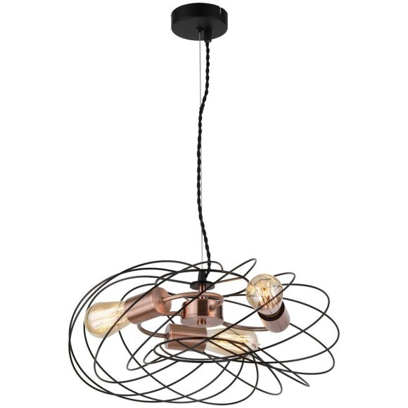 Подвесной светильник с 3 лампами Lussole LSP-8246 BROOKS IP21 под лампы 3xE27 120W