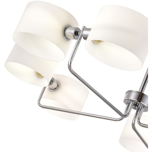 SLE1121-102-08 Светильник потолочный Хром/Молочно-Белый E14 8*40W AERIN SLE1121-102-08 Светильник потолочный Хром/Молочно-Белый E14 8*40W AERIN