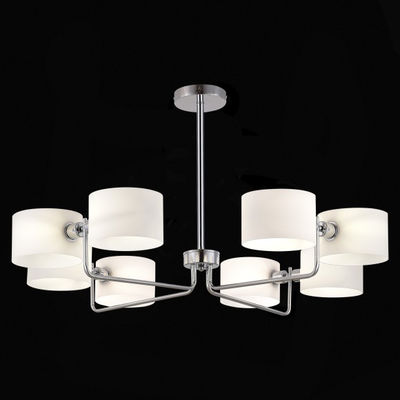 SLE1121-102-08 Светильник потолочный Хром/Молочно-Белый E14 8*40W AERIN SLE1121-102-08 Светильник потолочный Хром/Молочно-Белый E14 8*40W AERIN