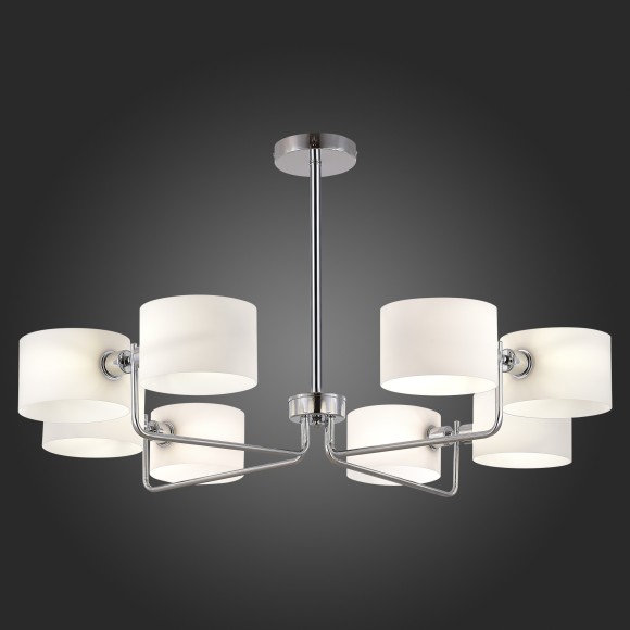 SLE1121-102-08 Светильник потолочный Хром/Молочно-Белый E14 8*40W AERIN SLE1121-102-08 Светильник потолочный Хром/Молочно-Белый E14 8*40W AERIN