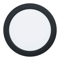 99158 Светодиодный встраиваемый светильник FUEVA 5, 10,5W (LED), ?166, ET26, 1350lm, 4000K, сталь, черный/