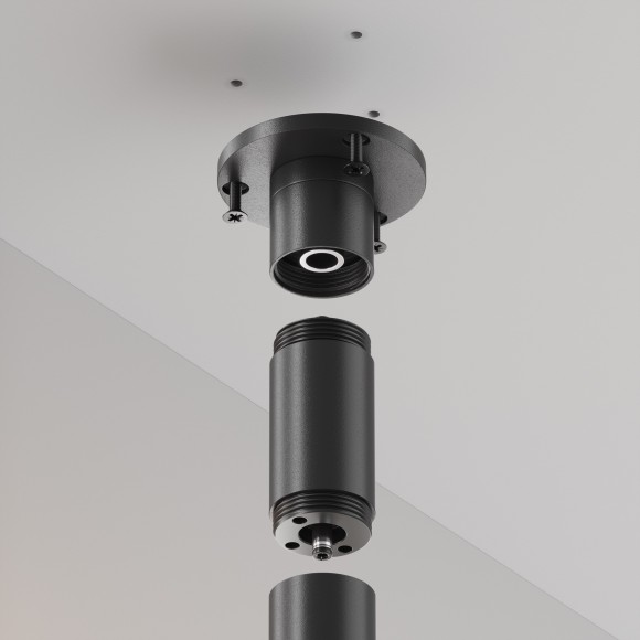 Основание для накладного монтажа системы Maytoni Shelf с внутренней резьбой без ввода питания CA023BI-B