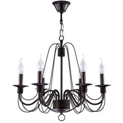 Люстра подвесная Freya FR2046-PL-06-BR Velia под лампы 6xE14 60W