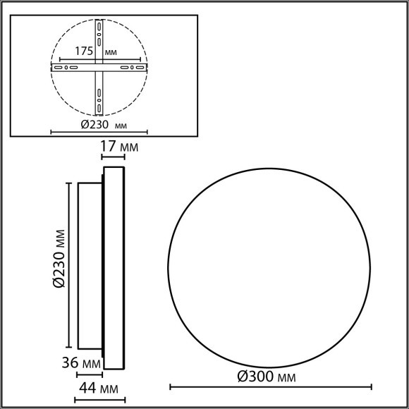 Настенный светильник IP20 LED 15W 435Лм 3000K CRI90 CORK7073/15WL