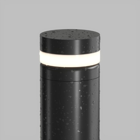 DK9816-BK Черный ландшафтный уличный светодиодный светильник столбик 65см Denkirs VEGA, IP65, 12Вт, 3000K, 225лм