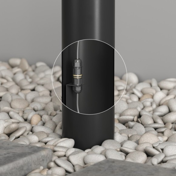 DK9816-BK Черный ландшафтный уличный светодиодный светильник столбик 65см Denkirs VEGA, IP65, 12Вт, 3000K, 225лм